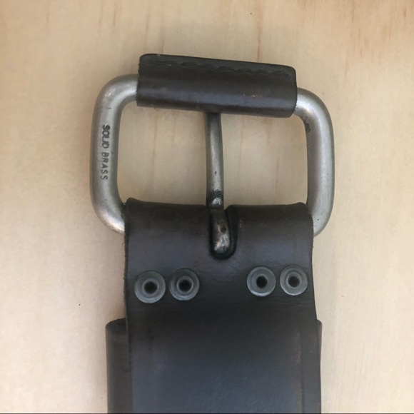 POLO Ralph Lauren Genuine Leather and Brass Belt - Picture 3 of 5